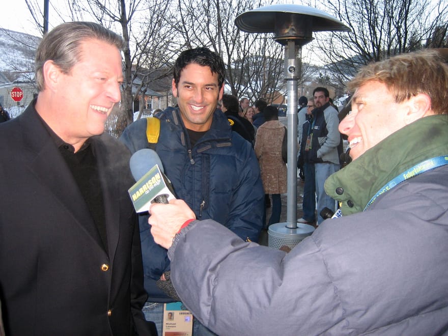 Cary Harrison with Al Gore