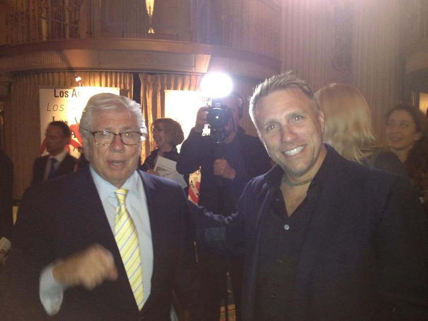 Cary Harrison with Carl Bernstein