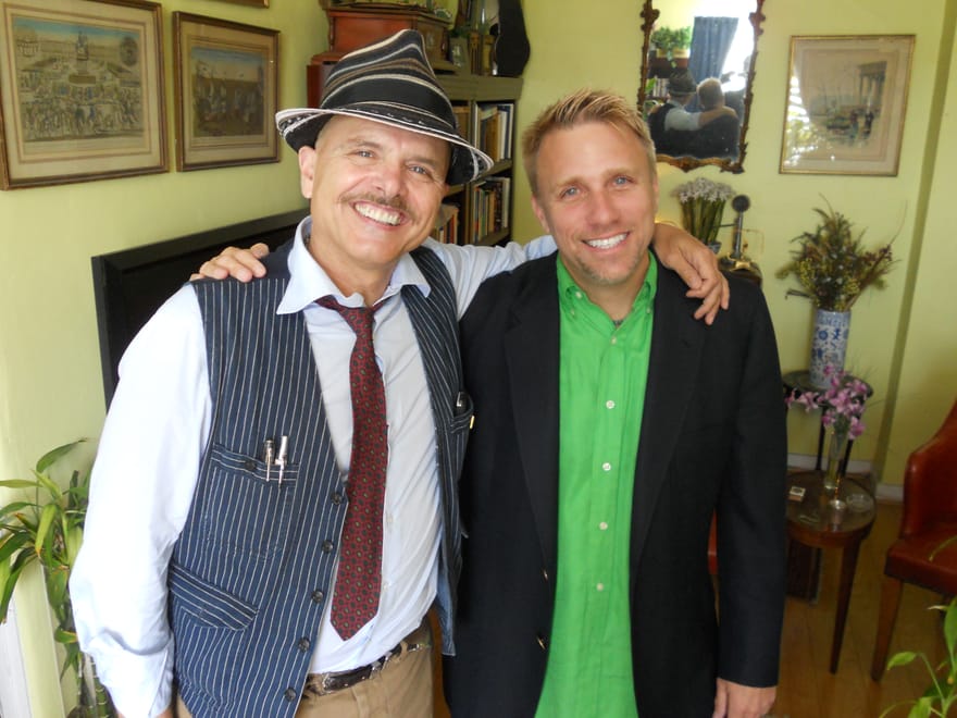 Cary Harrison with Joey Pantoliano