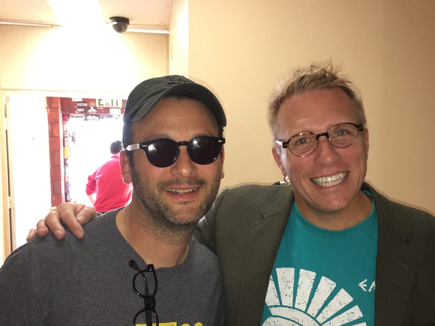 Cary Harrison with Josh Fox