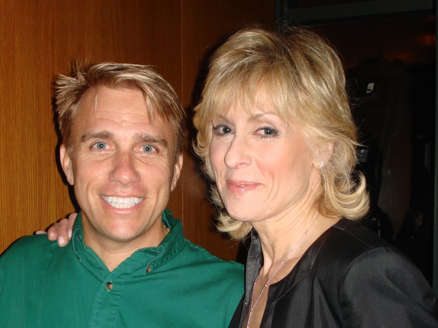 Cary Harrison with Judith Light