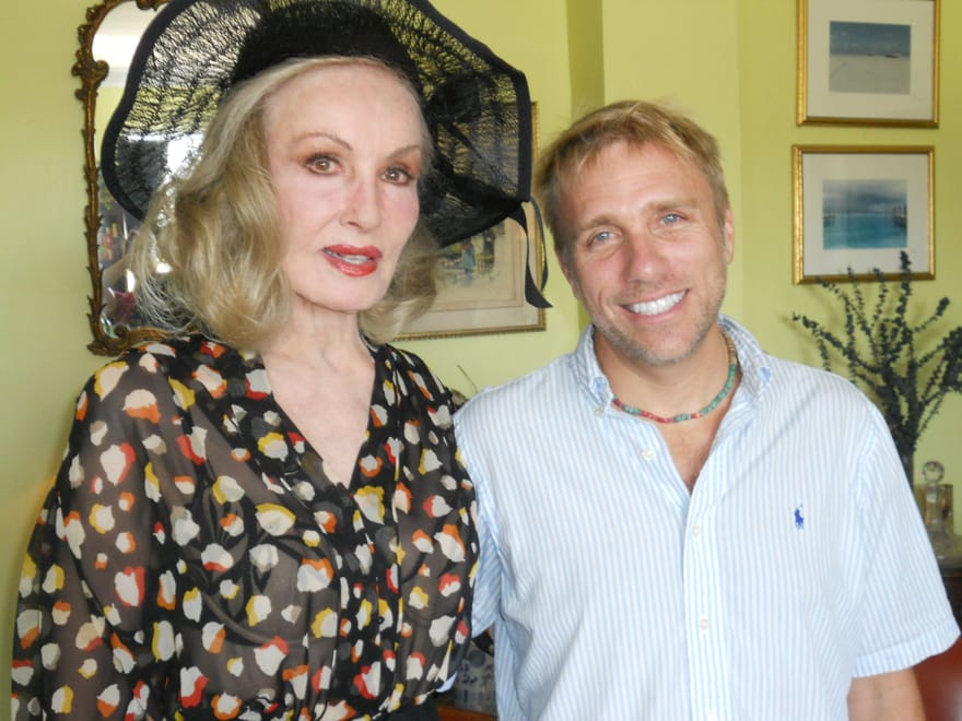 Cary Harrison with Julie Newmar