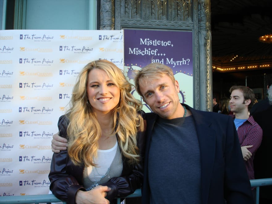 Cary Harrison with Lucy Lawless