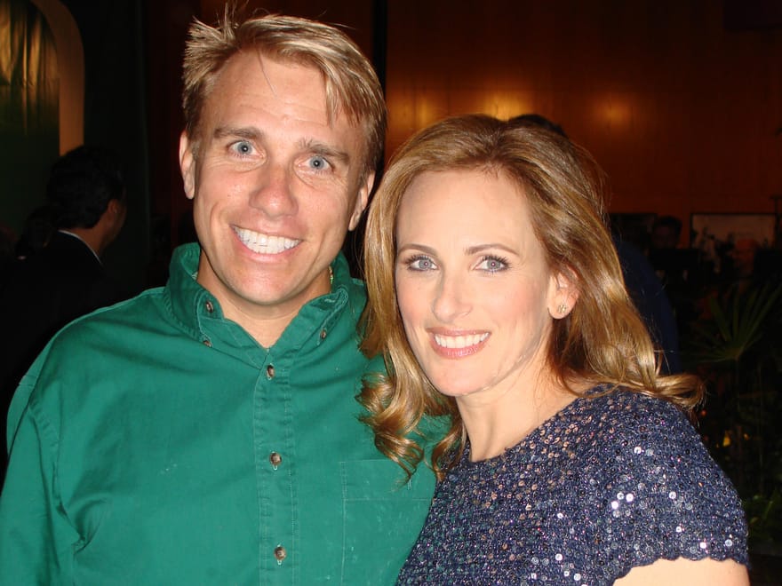 Cary Harrison with Marlee Matlin