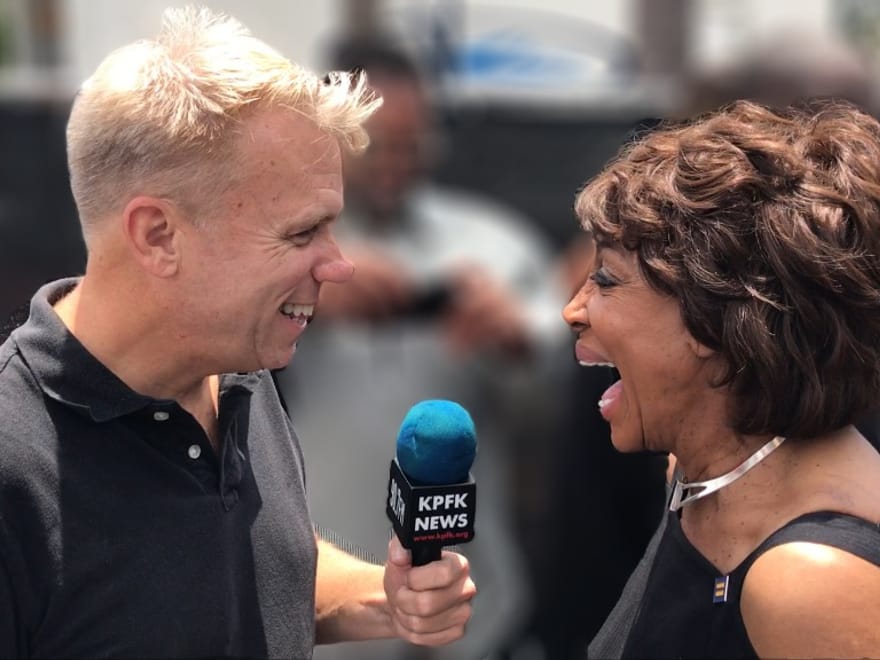 Cary Harrison with Maxine Waters
