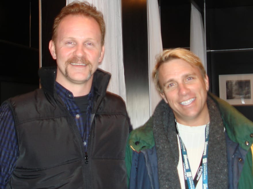 Cary Harrison with Morgan Spurlock