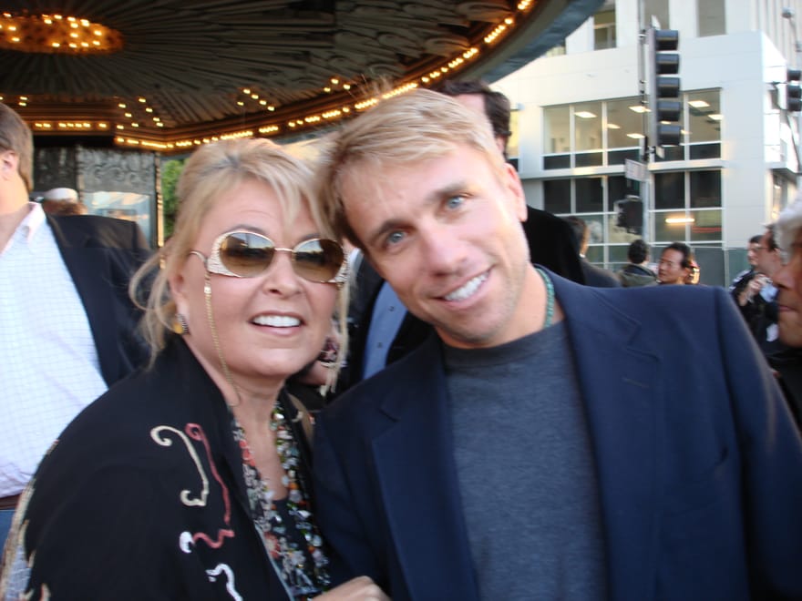Cary Harrison with Roseanne Barr
