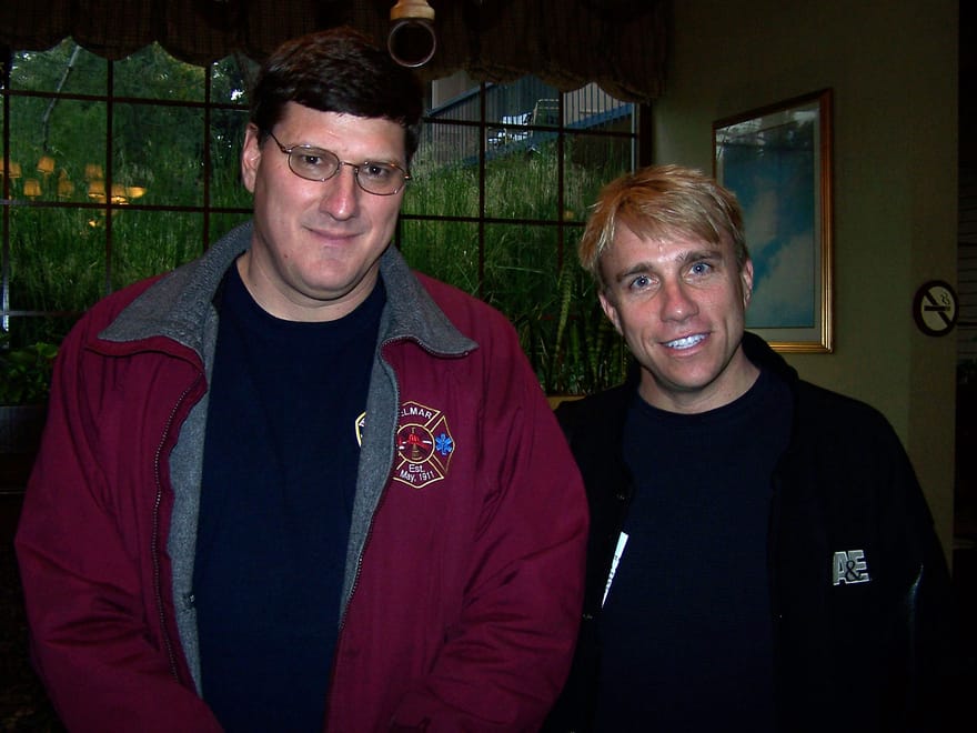 Cary Harrison with Scott Ritter