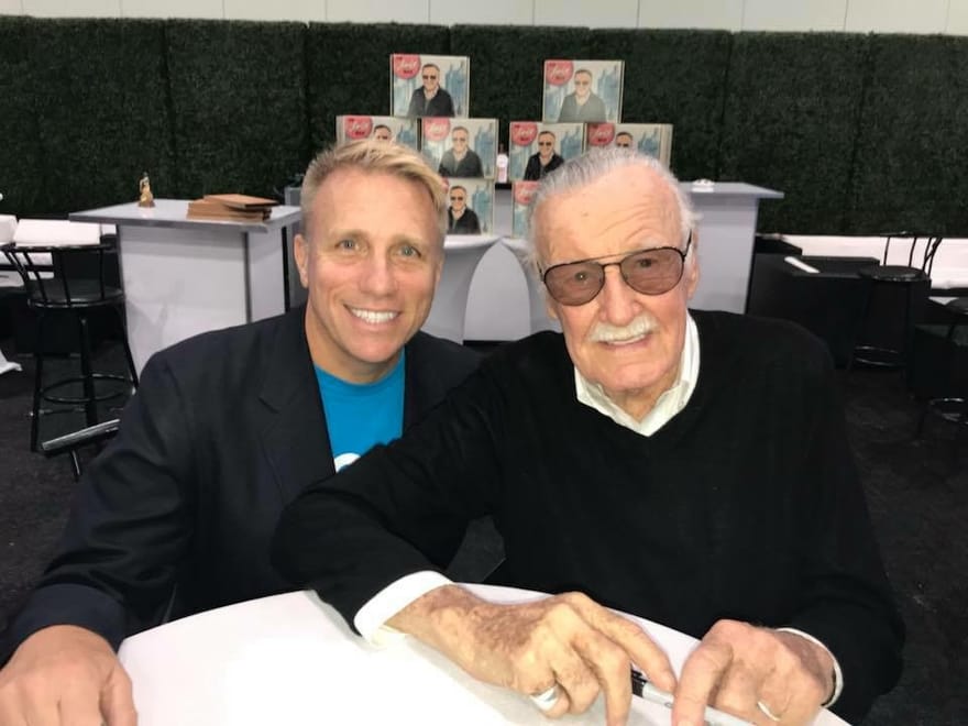 Cary Harrison with Stan Lee