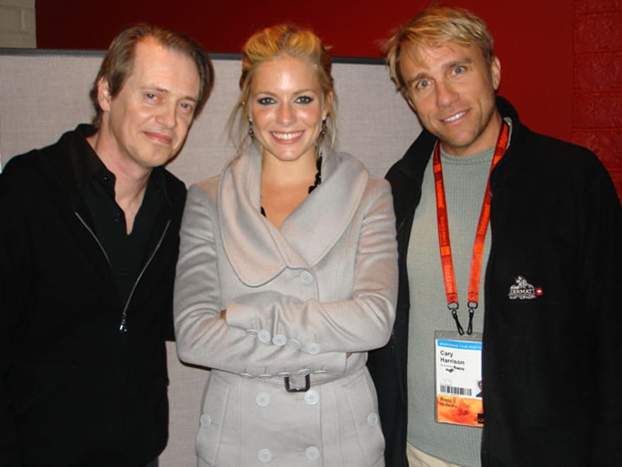 Cary Harrison with Steve Buscemi