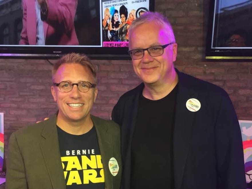 Cary Harrison with Tim Robbins
