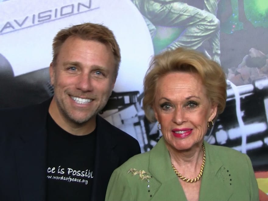 Cary Harrison with Tippi Hedren